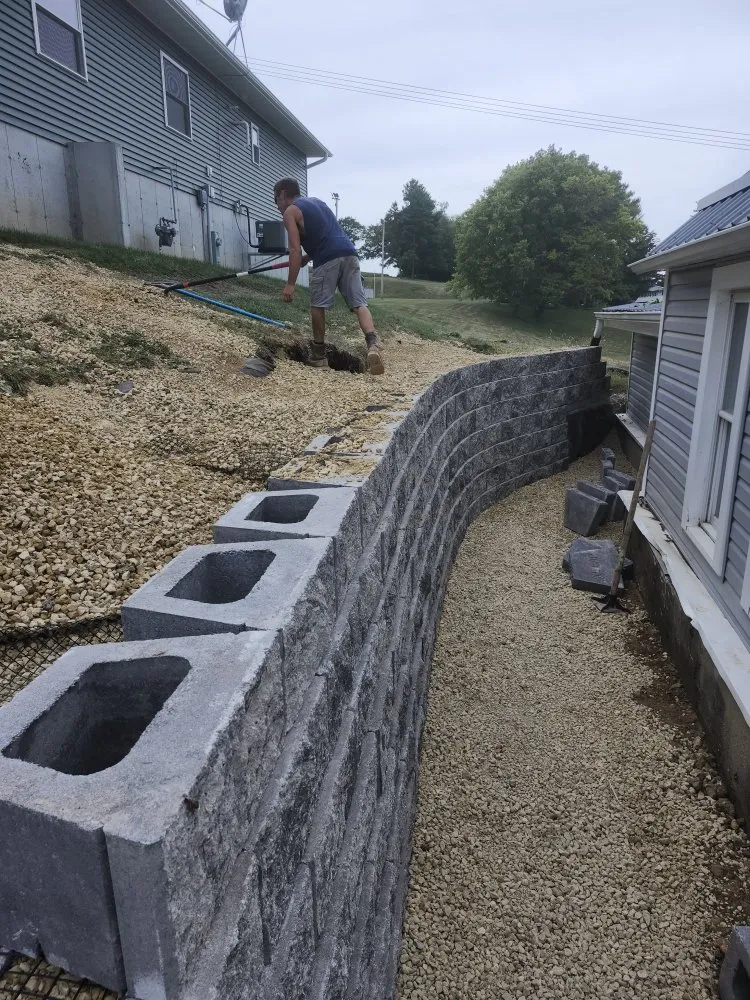 Custom outdoor landscaping for year-round maintenance in Boscobel, WI by Dig Industries