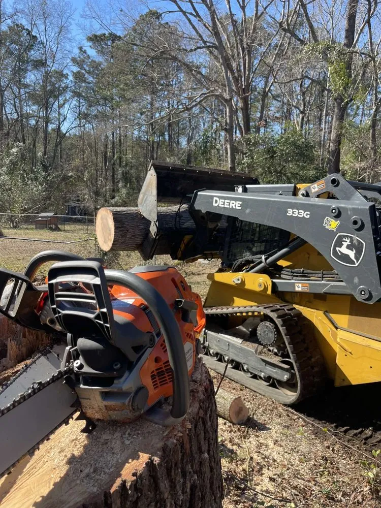 Professional landscape installation with custom design in Newberry, SC by Dillard Land Management