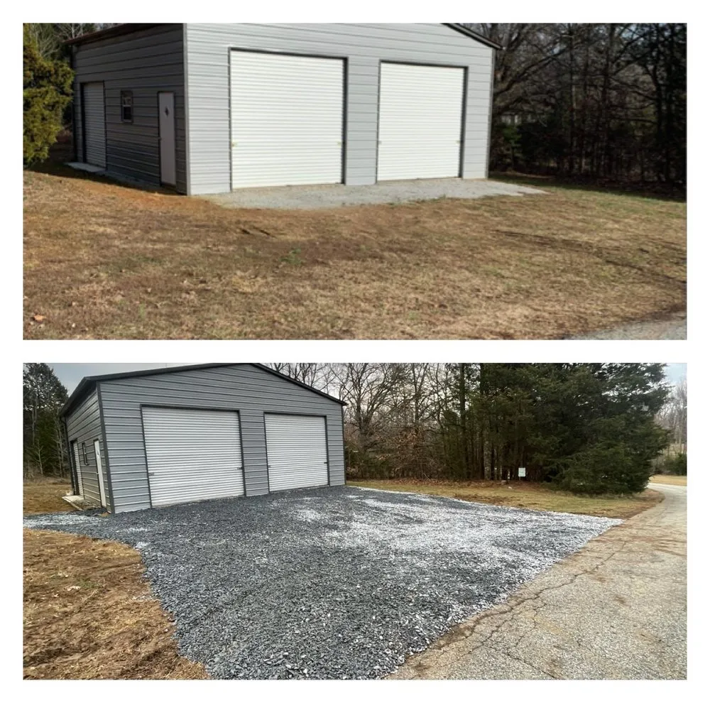 Local landscape installation in Sophia, NC by Dillon's Landscaping Service