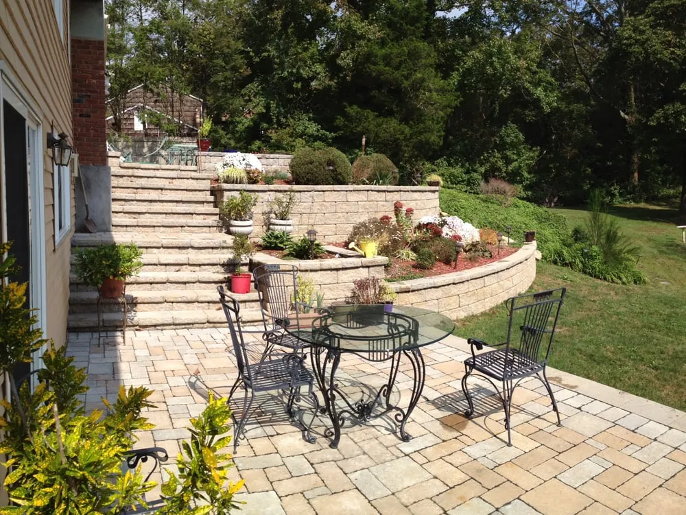 Professional landscape installation for outdoor upgrades in Coram, NY by Dimassi and Sons Landscaping