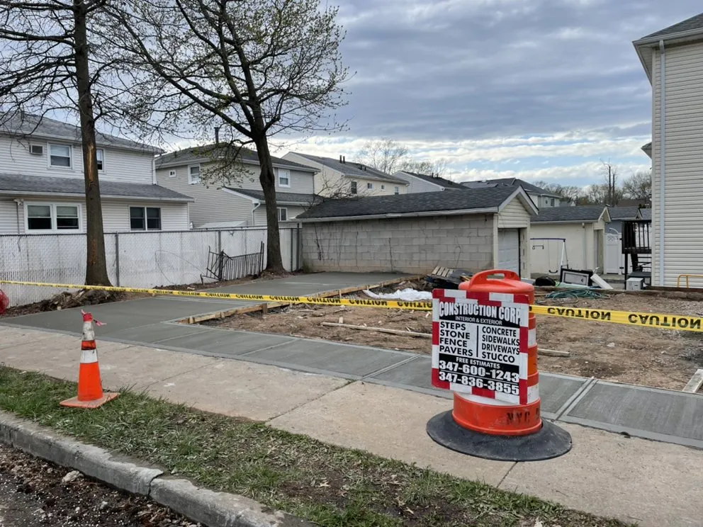 Custom garden landscaping with custom design in Staten Island, NY by Dino & Sons Construction