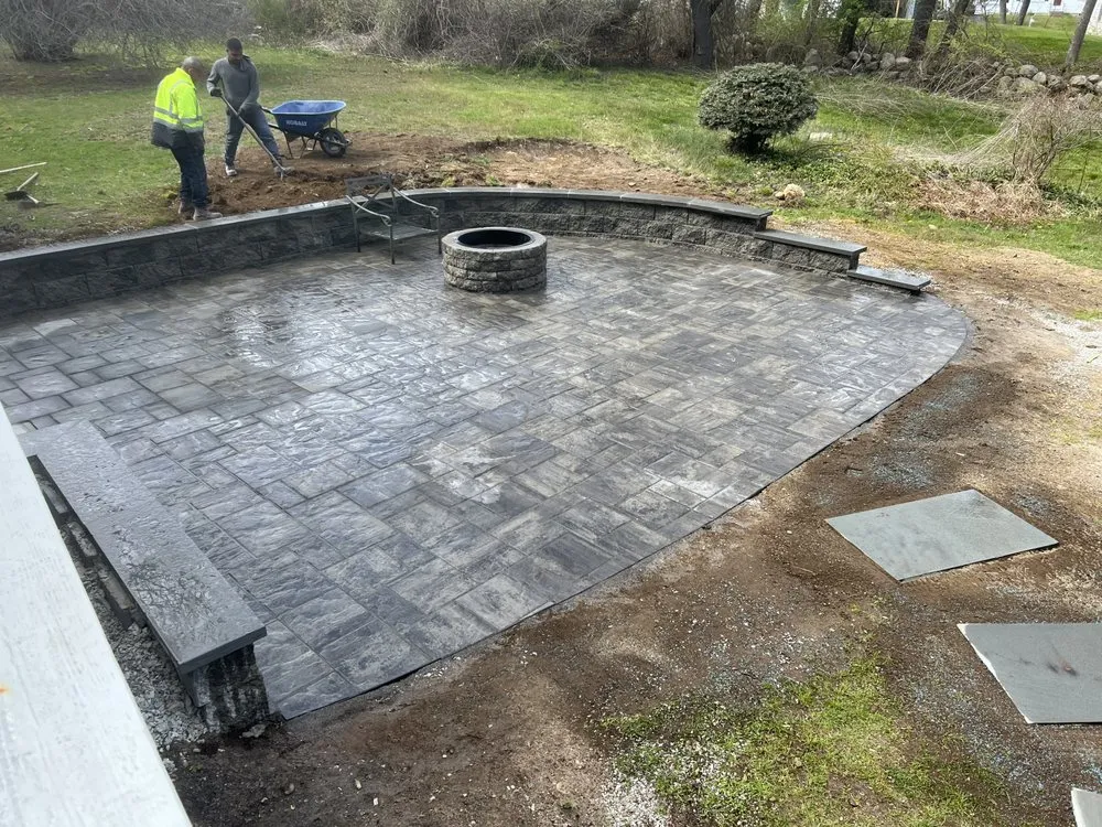 Affordable landscaping services for residential properties in Cohasset, MA by Dino Landscape Construction