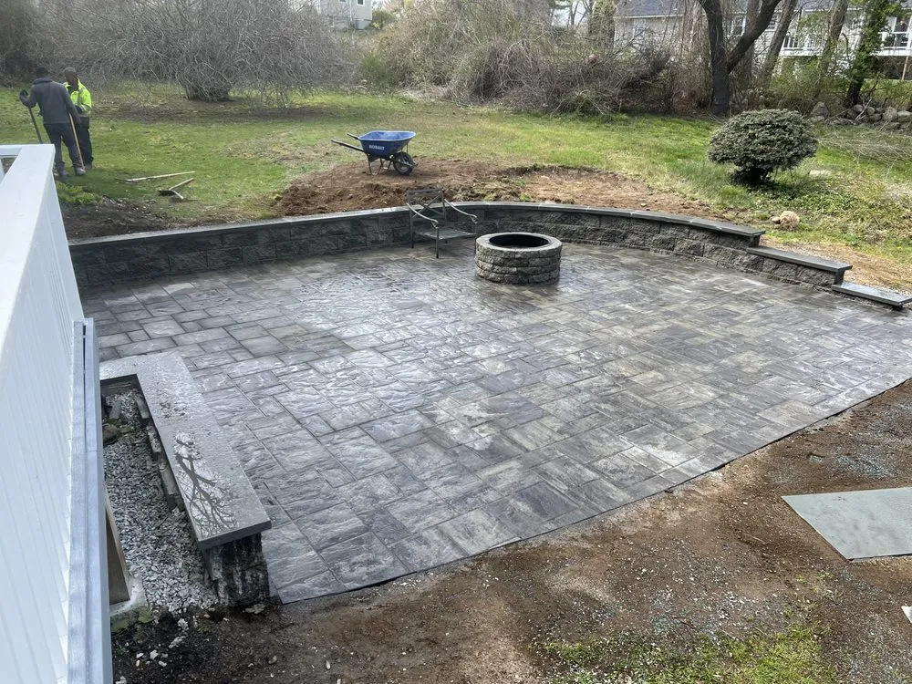 Professional garden landscaping in Cohasset, MA by Dino Landscape Construction