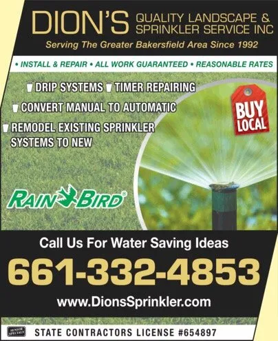 Reliable landscape design for homes across Bakersfield, CA - Dion's Quality Landscaping & Sprinkler Repair