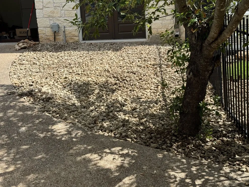 Professional landscape design for homes in Lago Vista, TX by Dirt and Loader Services