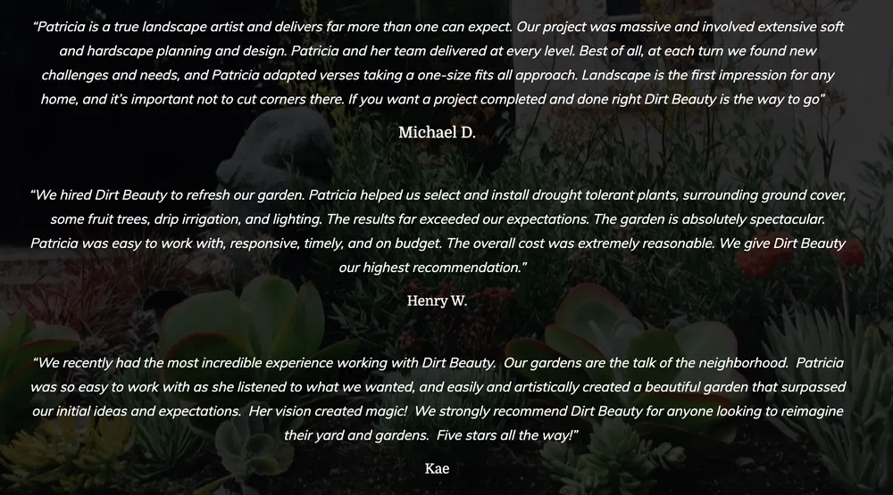 Custom yard cleanup service in Santa Monica, CA - Dirt Beauty