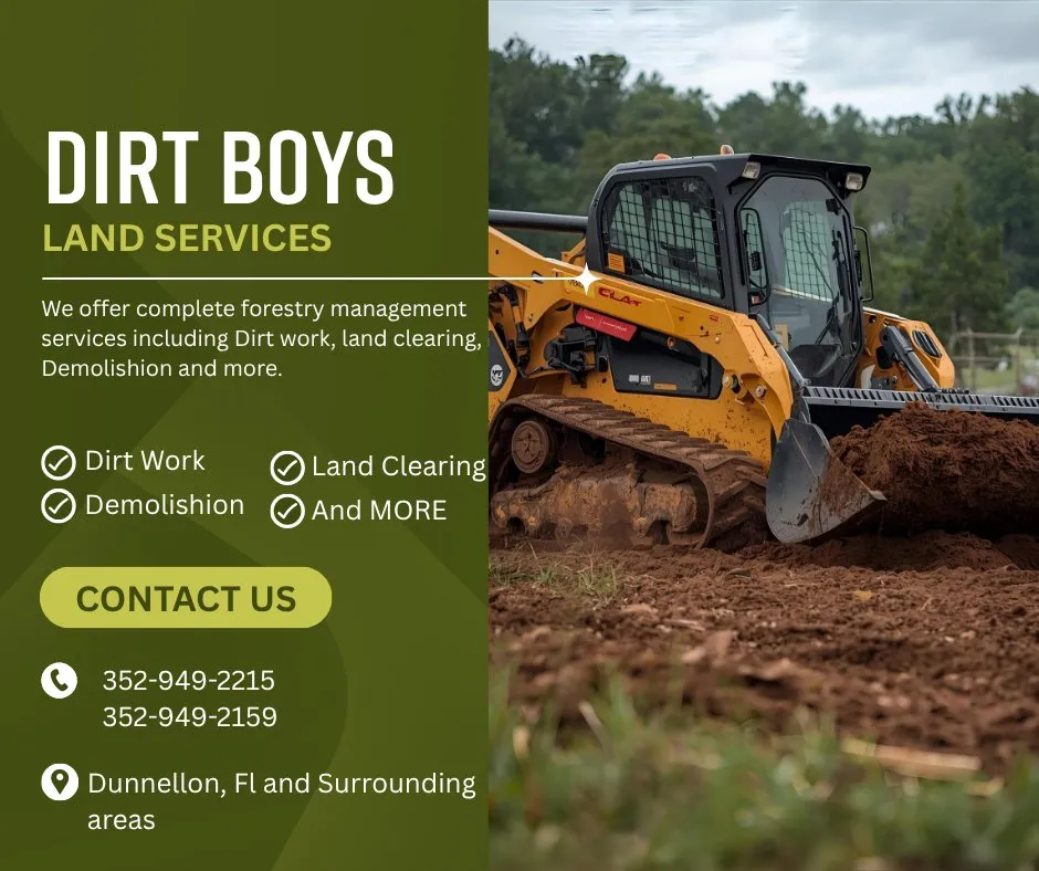 Local lawn care service in Dunnellon, FL by Dirt Boys Land Services