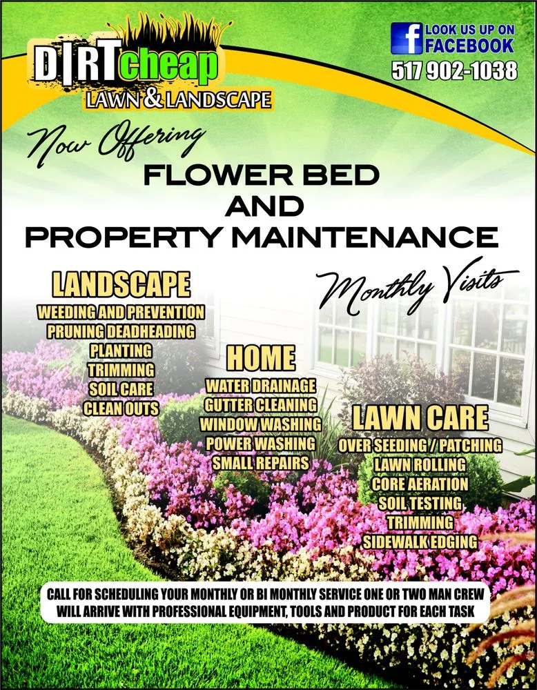 Top-rated lawn mowing service experts serving Adrian, MI - Dirt Cheap Lawn & Landscape