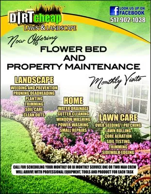 Dirt Cheap Lawn & Landscape Logo