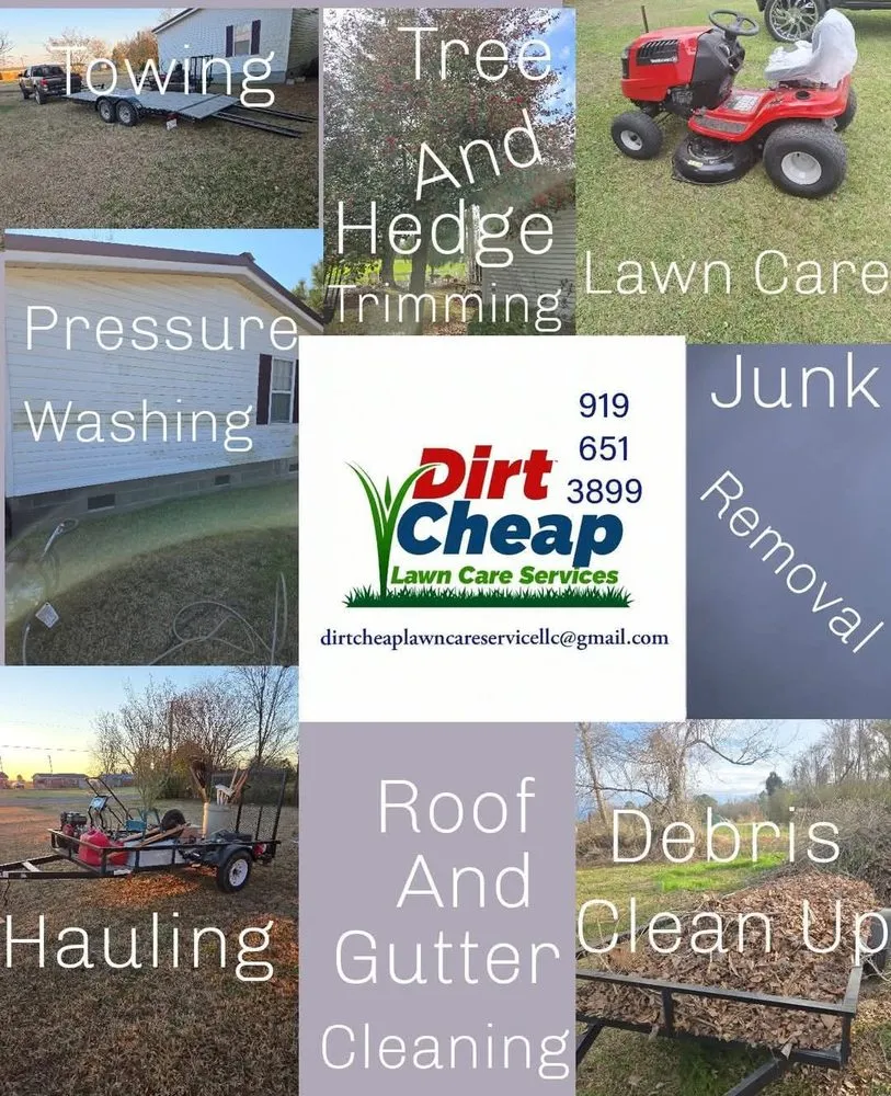 Affordable landscaping services experts serving Mt Olive, NC - Dirt Cheap Lawn Care Service