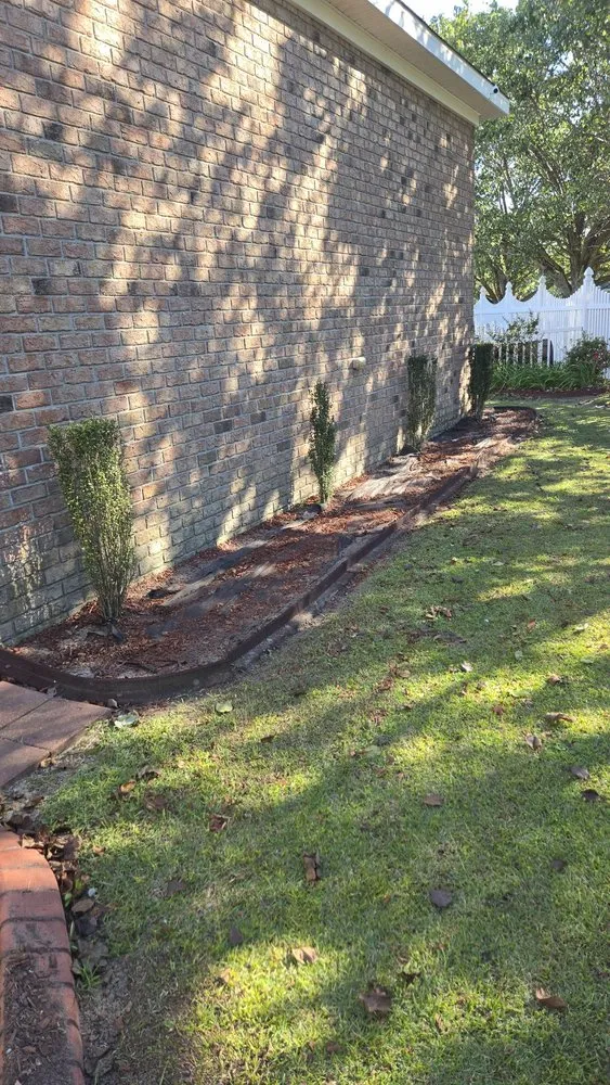 Custom landscaping services for beautiful yards in Mt Olive, NC by Dirt Cheap Lawn Care Service