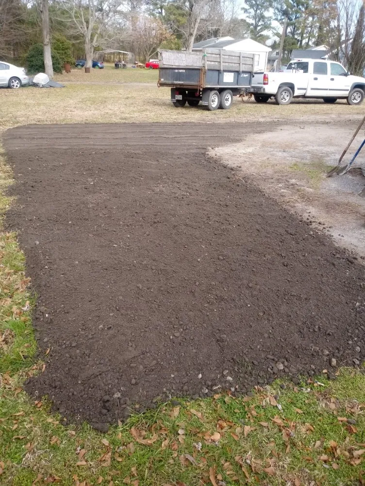 Custom garden landscaping in Knightdale, NC by Dirt Dog Landscape Designs