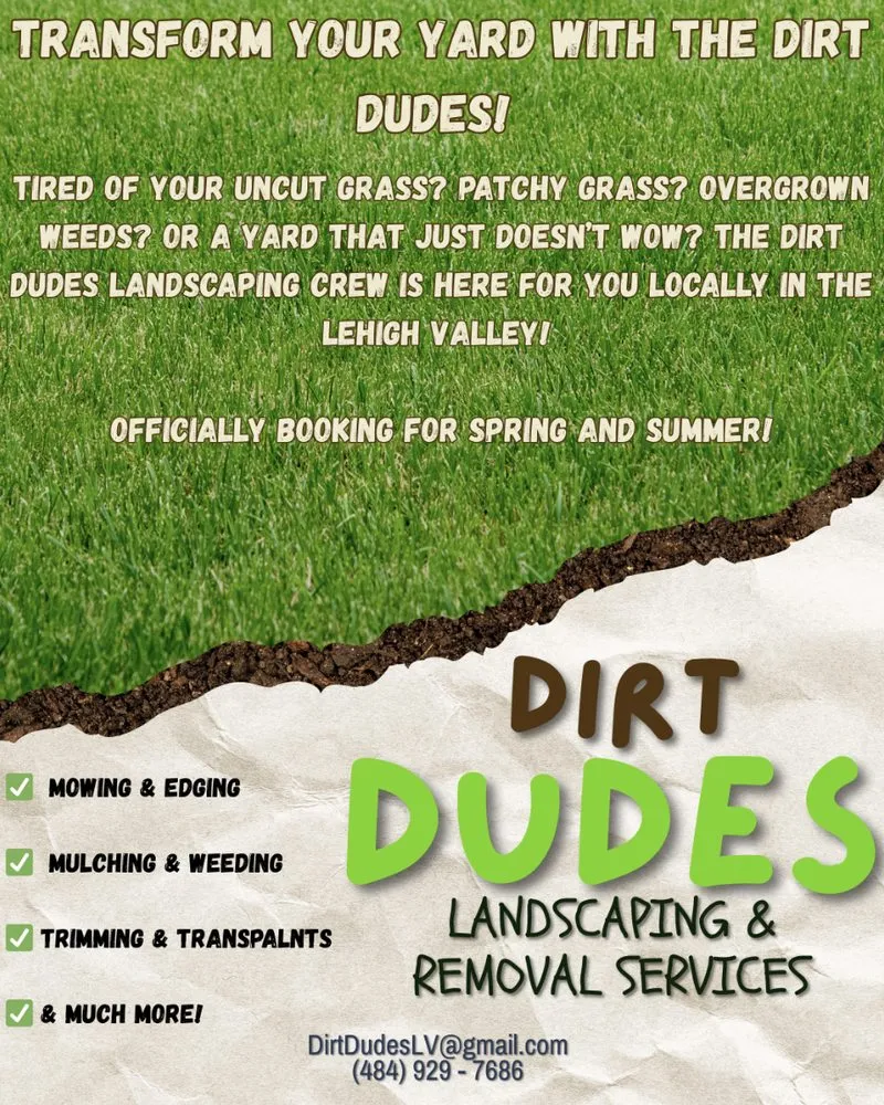 Custom landscaping services for outdoor upgrades in Allentown, PA by Dirt Dudes - Landscaping and Removal