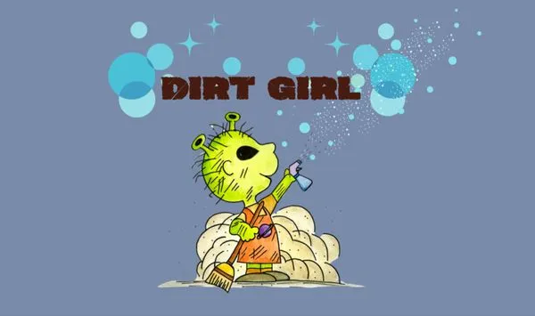 Dirt Girl Cleaning Logo