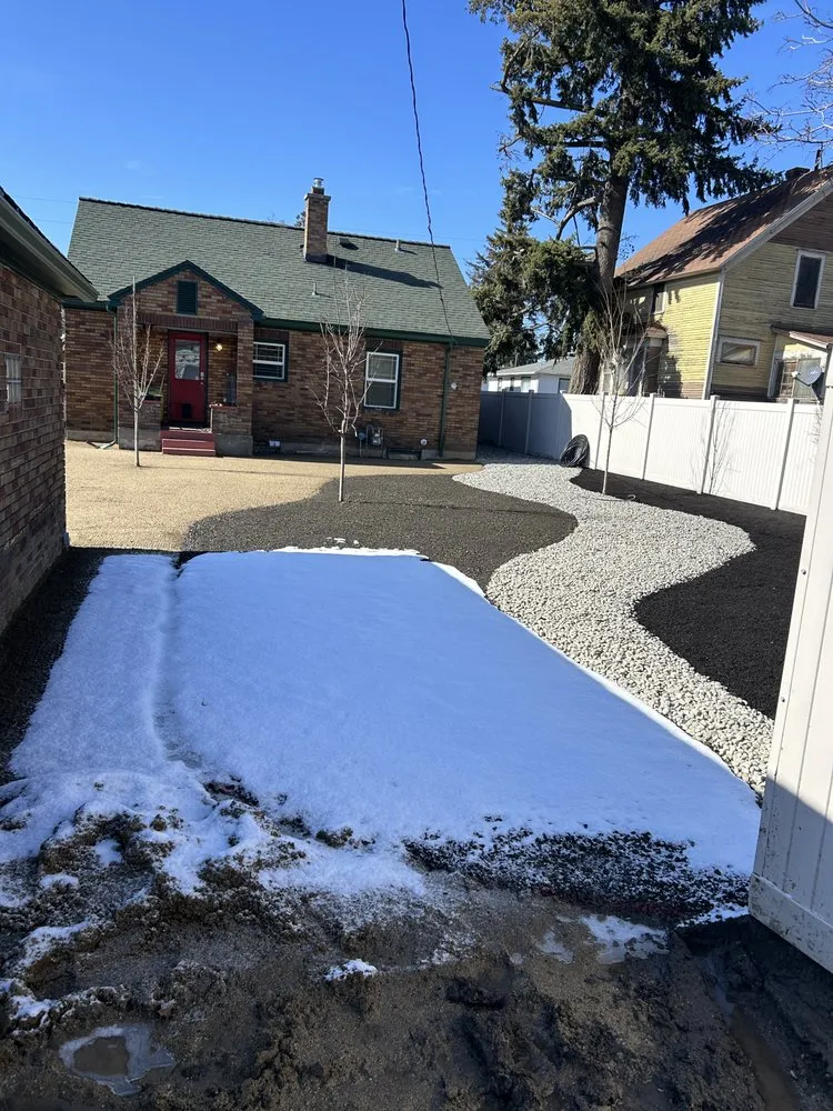 Custom landscape installation in Nampa, ID - Dirtwork Dynamics
