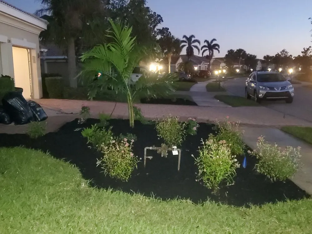 Local lawn mowing service for outdoor upgrades in Venice, FL by Dirty Blonde Landscape Design and Install