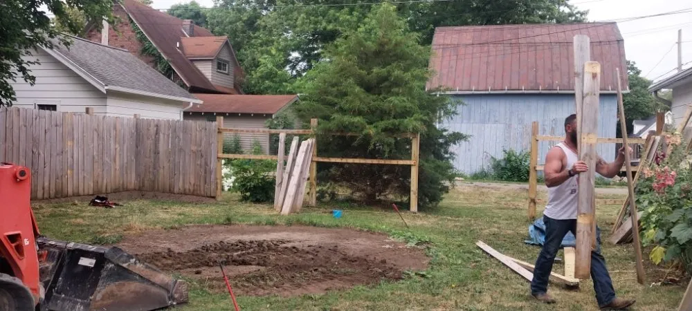 Local landscape installation in Pioneer, OH by Dirty Boy's Lawn Care