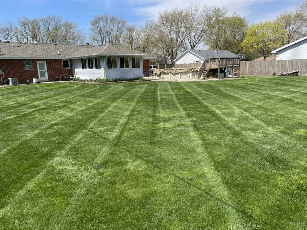 Custom lawn mowing service in Joliet, IL by Dirty Deed's Lawn & Landscaping