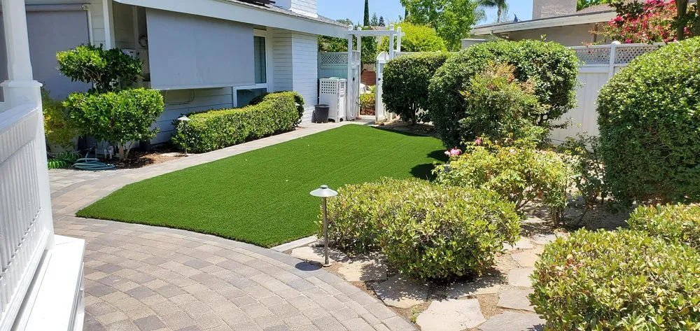Custom landscaping services for beautiful yards in Anaheim, CA by Dirty Work Landscape Company