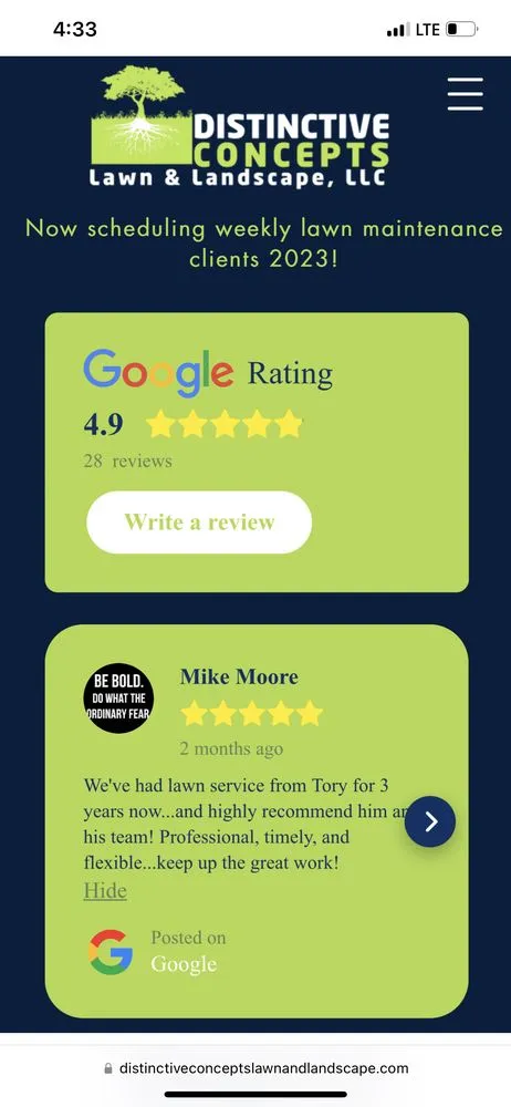 Local yard maintenance experts serving Plainfield, IL - Distinctive Concepts Lawn & Landscape