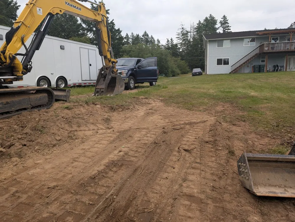 Affordable landscape installation in Silverdale, WA by Diversified Excavation Work