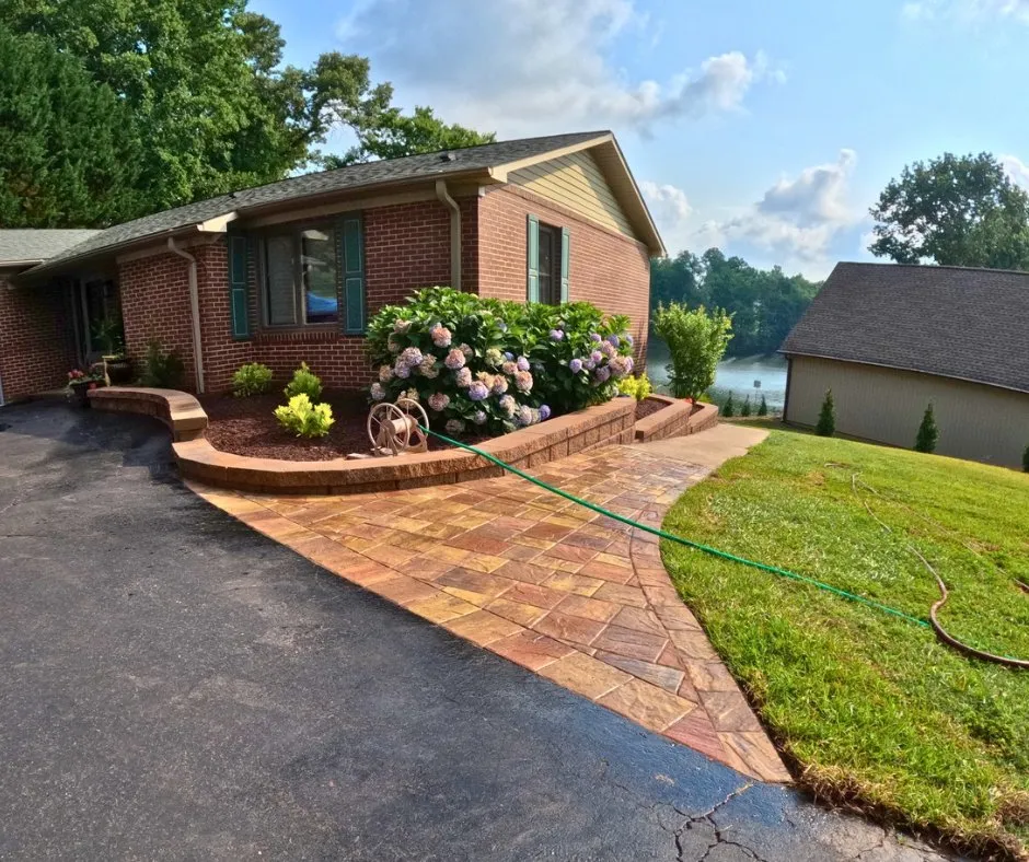 Custom lawn mowing service with custom design across Moore, SC - Diversified Landscape Solutions