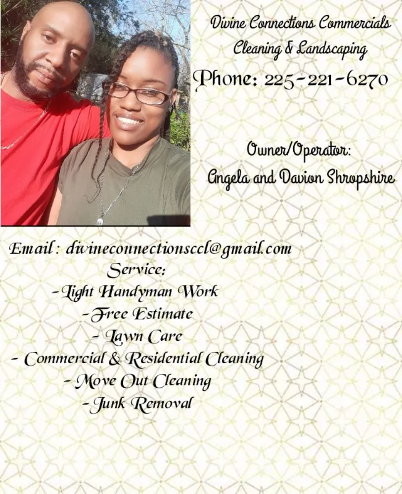 Professional lawn care service experts serving Baker, LA - Divine Connections Commercial Cleaning & Landscaping