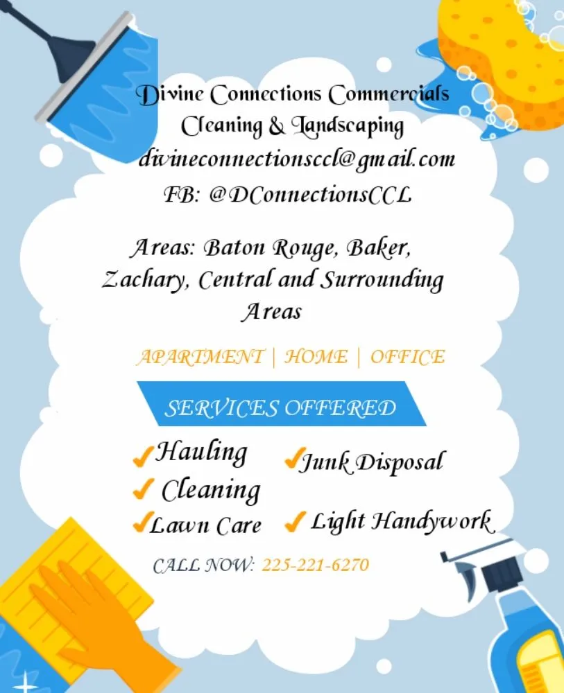 Expert outdoor landscaping in Baker, LA - Divine Connections Commercial Cleaning & Landscaping