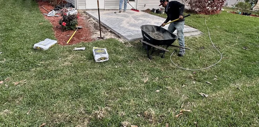 Expert yard cleanup service for residential properties in Port St. Lucie, FL by Dix & Sons Landscaping