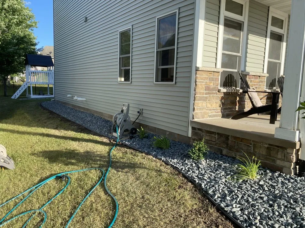 Professional residential landscaping for residential properties in Hudson, WI by Dixon Design & Build