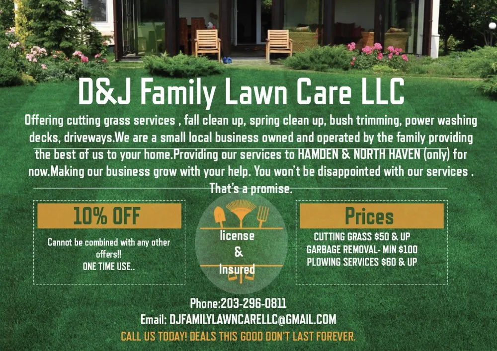 Custom outdoor landscaping in Hamden, CT - D&J Family Lawn Care
