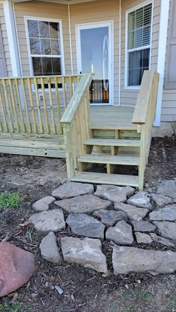 Custom landscape installation with custom design across Granby, MO - DJ Four State Construction