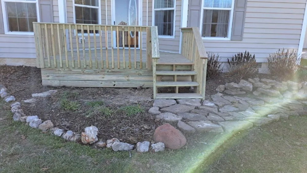 Affordable landscape installation in Granby, MO by DJ Four State Construction