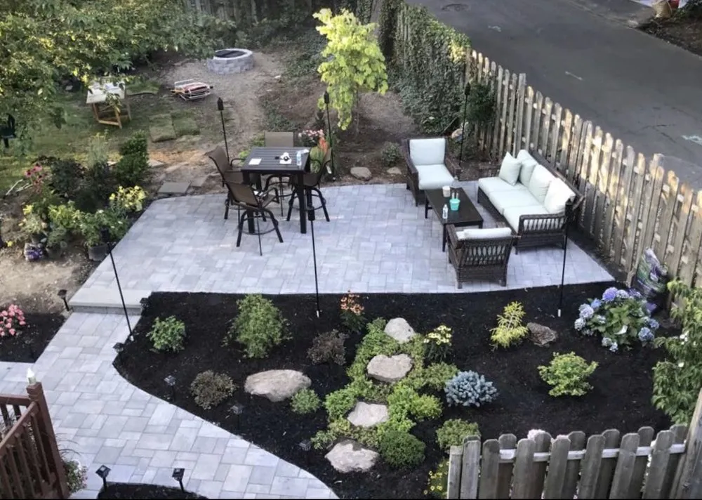 Custom landscape installation for homes across New City, NY - DJ Groundskeeping