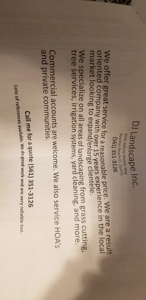 Affordable outdoor landscaping with custom design across Boynton Beach, FL - DJ Landscape