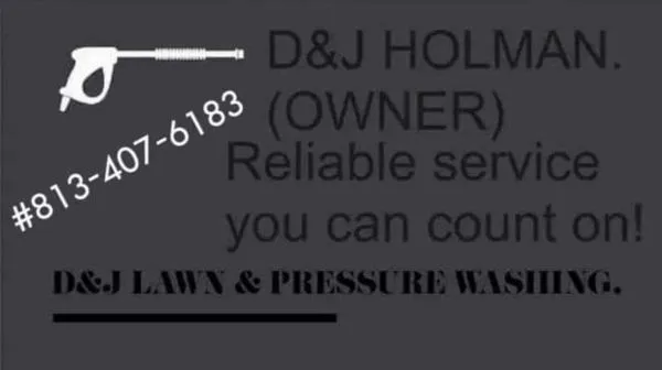 D&J Pressure Washing & Lawn Service Logo