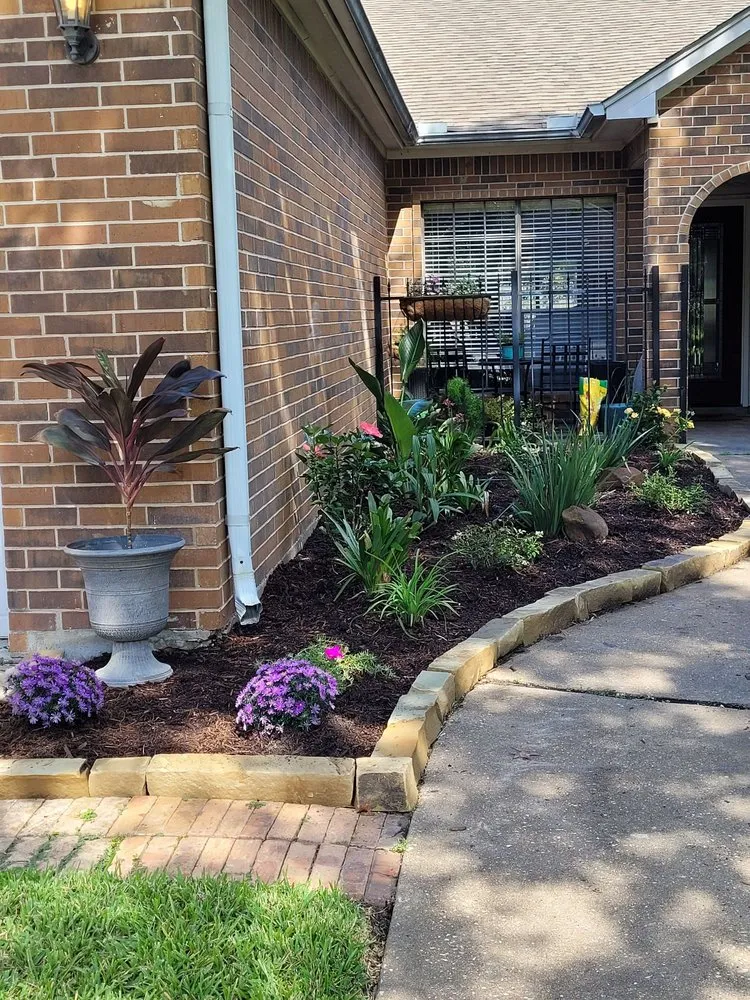 Affordable yard cleanup service with custom design in Tomball, TX by DJM Ground Services