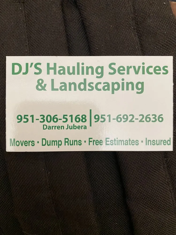 Trusted lawn care service experts serving Hemet, CA - DJ’S Hauling Services & Landscaping