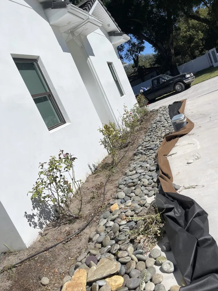 Custom garden landscaping in Plant City, FL by Dj’s Irrigation