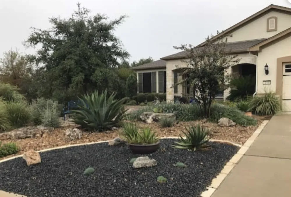 Custom garden landscaping for homes in Georgetown, TX by DJ's Landscaping