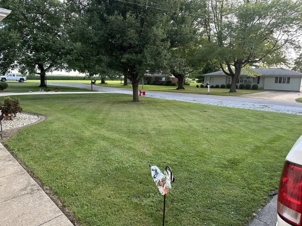 Custom outdoor landscaping for homes across Lovington, IL - DJ's Lawn Care