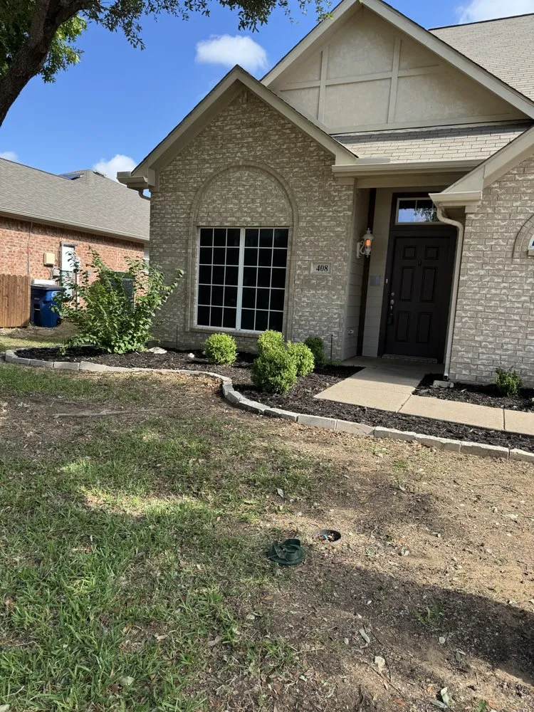 Custom landscaping services for year-round maintenance in Justin, TX by DJs Mow and Grow