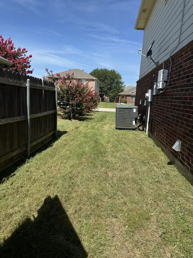 Custom yard cleanup service in Justin, TX by DJs Mow and Grow