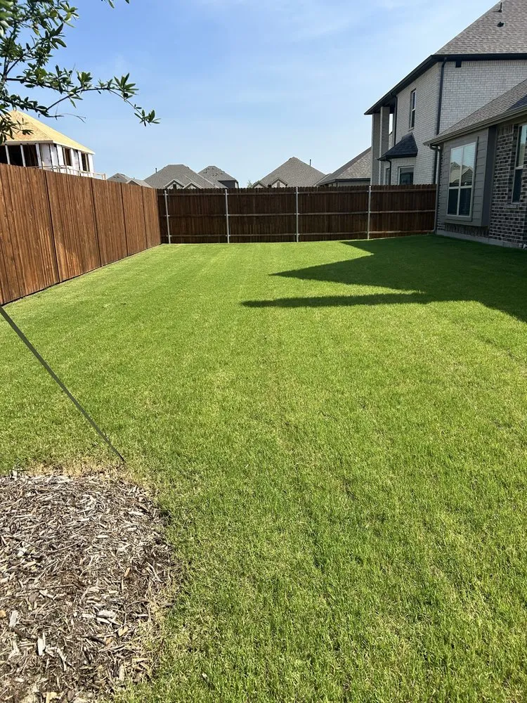 Expert landscape design for homes in Justin, TX by DJs Mow and Grow
