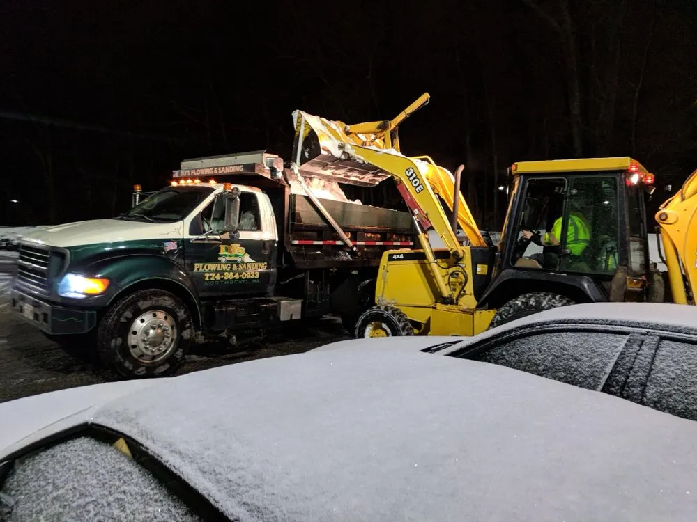 Custom landscape installation for beautiful yards in Northborough, MA by DJ's Plowing & Sanding