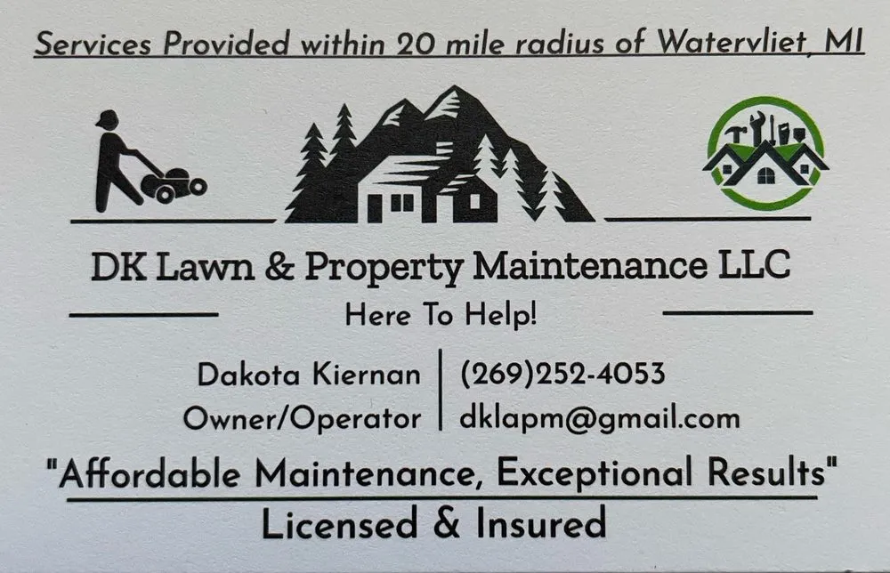 Top-rated landscape design experts serving Watervliet, MI - DK Lawn & Property Maintenance