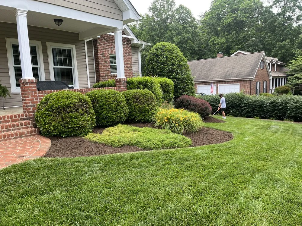 Expert outdoor landscaping in Hickory, NC by D&K Lawn Services