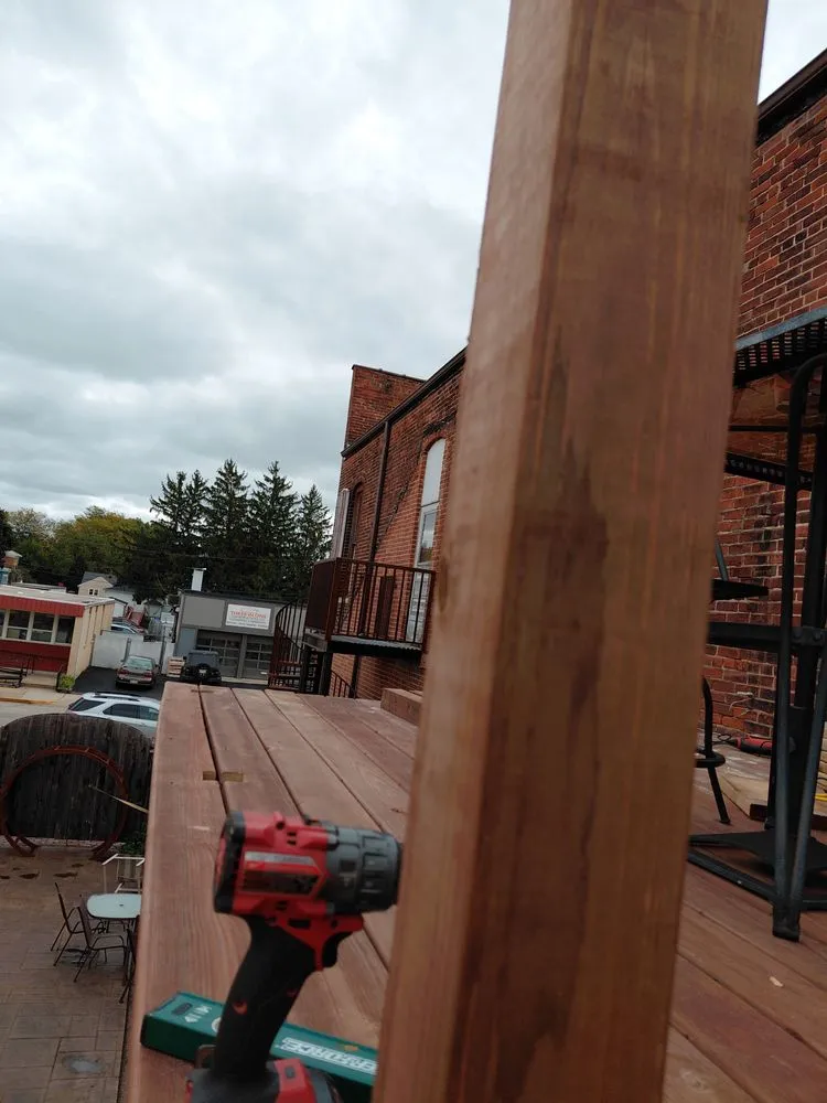 Custom outdoor landscaping in Bangor, WI by DL Broadworks