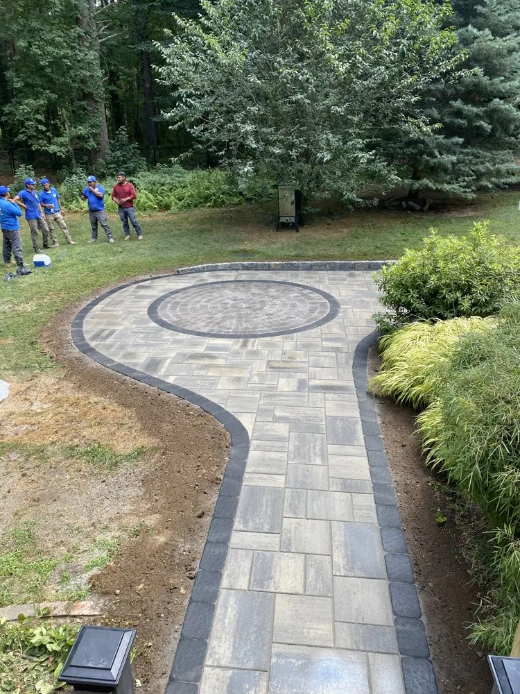 Custom lawn care service with custom design in Lynn, MA by DL Landscaping & Construction