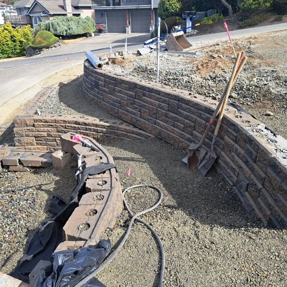 Custom garden landscaping for homes across Covington, WA - DLM Landscape